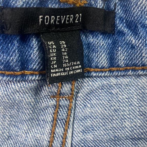 Forever 21 American Flag 4th of July Independence Blue Jean Shorts - Picture 4 of 5